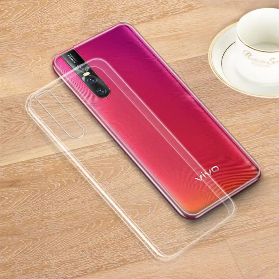 

For vivo iQOO iQ00 X27 X21 Nex A S V9 V15 Pro Case Crystal Clear Transparent Soft TPU Silicone Mobile Phone Back Cover Shell