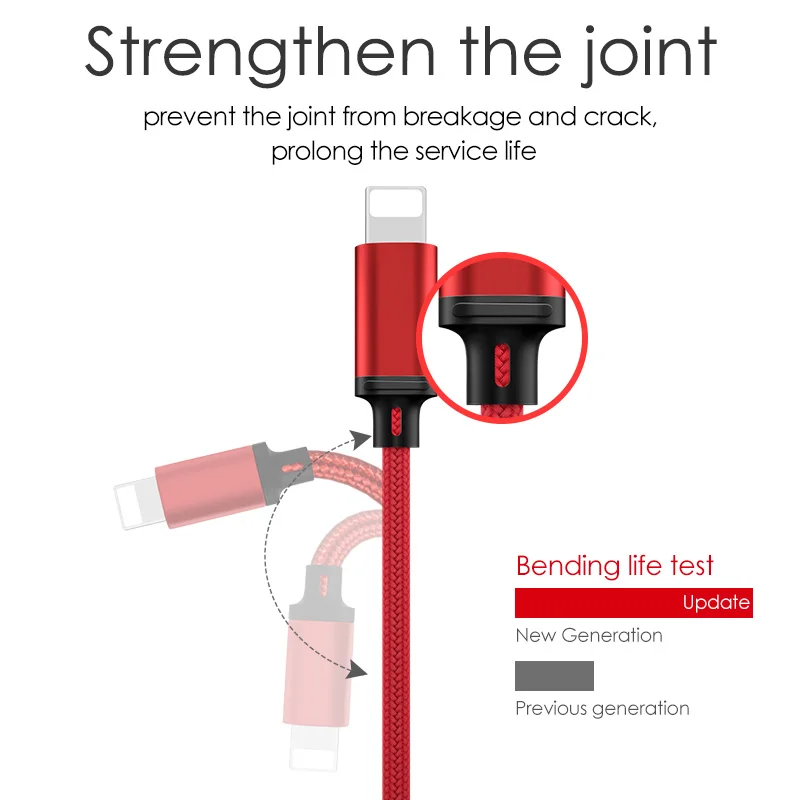 4 في 1 USB كابل شحن ل شاحن آيفون كابل المصغّر USB ل Xiaomi نوع C الهاتف المحمول كابل لسامسونج غالاكسي S9 s8 زائد