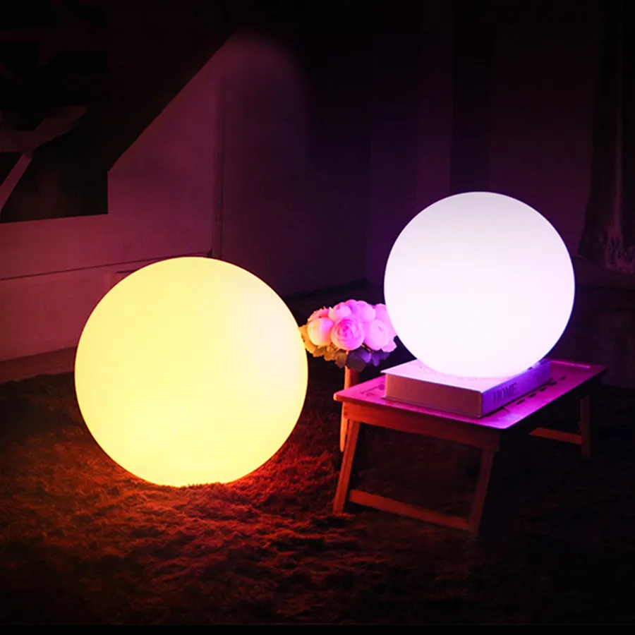 Luz do Jardim do Feriado ao ar Controle Remoto Recarregável Colorido Led Bola Flutuante Iluminado Piscina Livre Luz Rgb 13 Controle remoto recarregável rgb colorido led bola