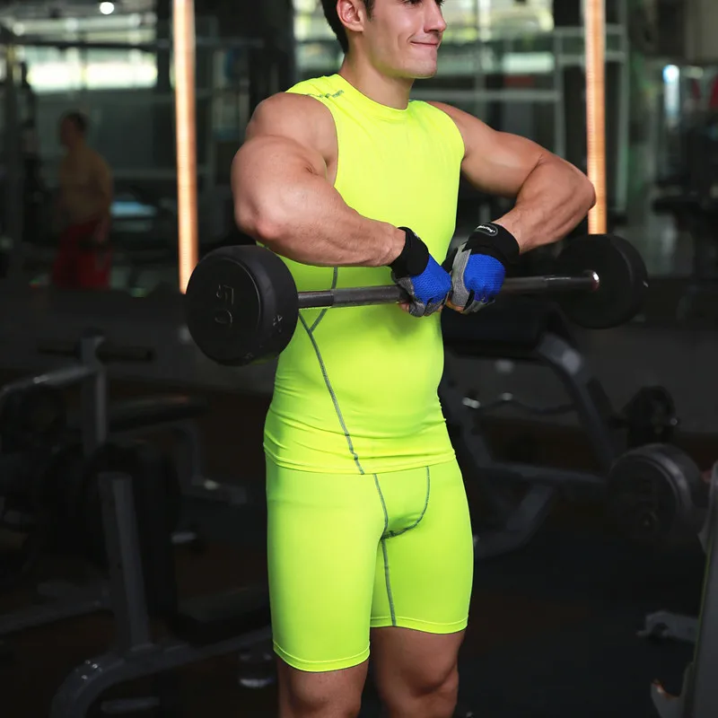 

Men's Fitness Sports Training Shorts Basketball Running Elastic Compression Exercise Quick Drying Shorts (excluding Tank Tops)
