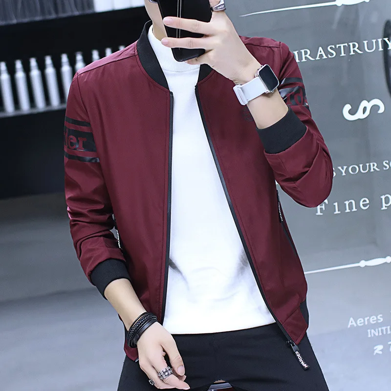 Korean version of the exclusive men's casual jacket jacket 2019 thin section new handsome Slim spring baseball uniform wholesale