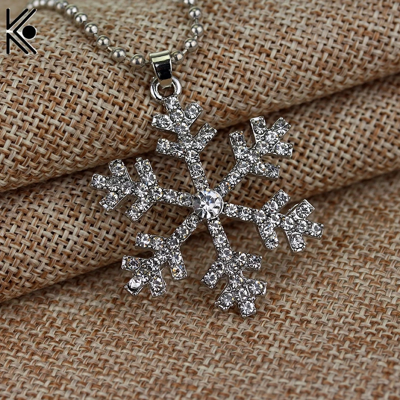 Винтажное ожерелье с кулоном в виде снежинки 2 цвета|gift medical|gifts delivered to your doornecklace