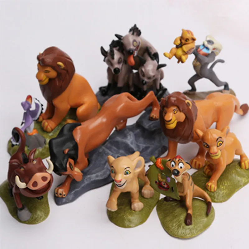 Дисней игрушки 9 шт./лот 5-9 см ПВХ фигурка Король Лев Simba игрушечные фигурки из мультфильма аниме Brinquedos для детей подарок