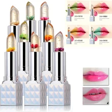 Hot Magic Temperature Change Color Moisturizer Full Lips Balm labial Transparent Flower Jelly Baby Lips Lipstick