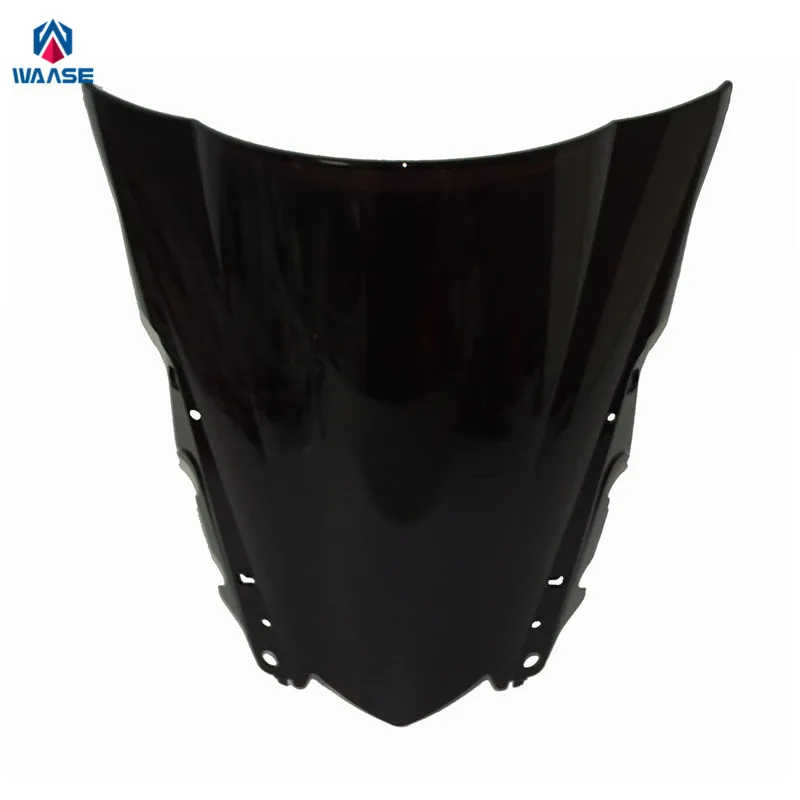 

waase Motorcycle Double Bubble Windscreen Windshield Shield Screen For Yamaha YZF R3 R25 2014 2015 2016