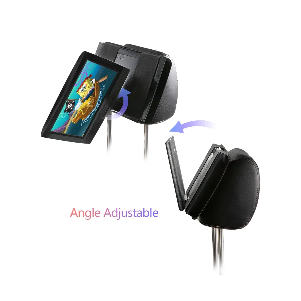

Portable DVD Player headrest Mount for Swivel and flip Style Portable DVD Player from 7 to 11 inch / DVD Headrest Mount Holder