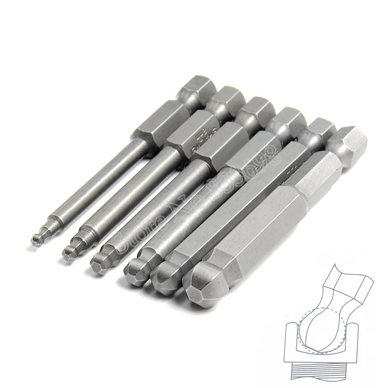 Buy Ball End Hexagon Head Screwdriver Bits