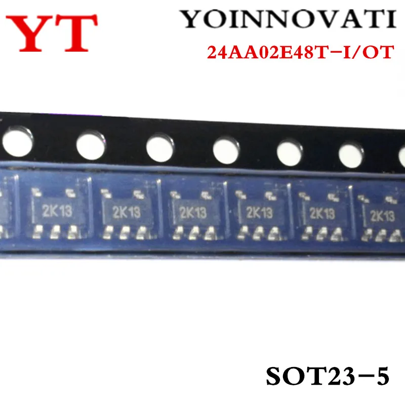 

10pcs/lot 24AA02E48T-I/OT 24AA02E48T 2KBIT 400KHZ SOT23-5 IC best quality.