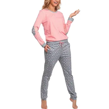 

Pajamas Set Women Autumn Long Sleeve Cartoon Cute Sleepwear Girl Pijamas Mujer Nightgown Women Leisure Student Pajamas Set Party