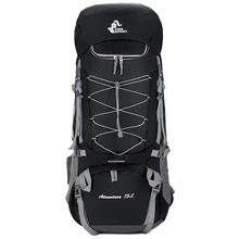 Бесплатный Рыцарь 75л водостойкий походный рюкзак легкий походный рюкзак туристические альпинистские рюкзаки треккинговые рюкзаки