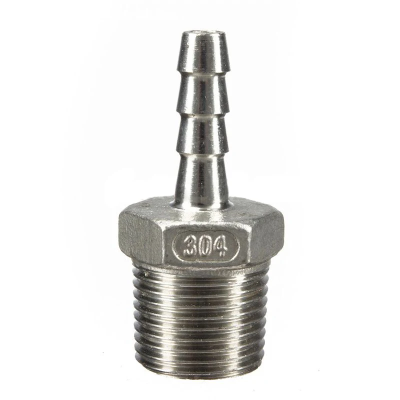 

NPT stainless steel connector external thread barb hose nozzle Hose Measurement: 1/8 inch X 6Mm
