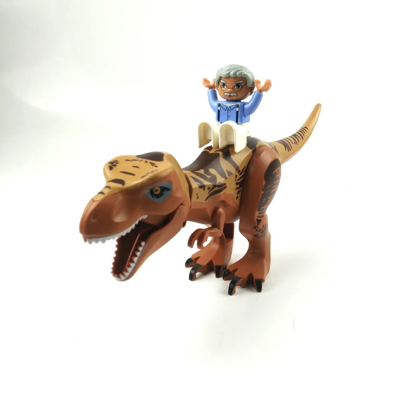 

r world Figures Tyrannosaurs Rex Building Blocks Compatible With DUPLO Dinosaur Toys For Children