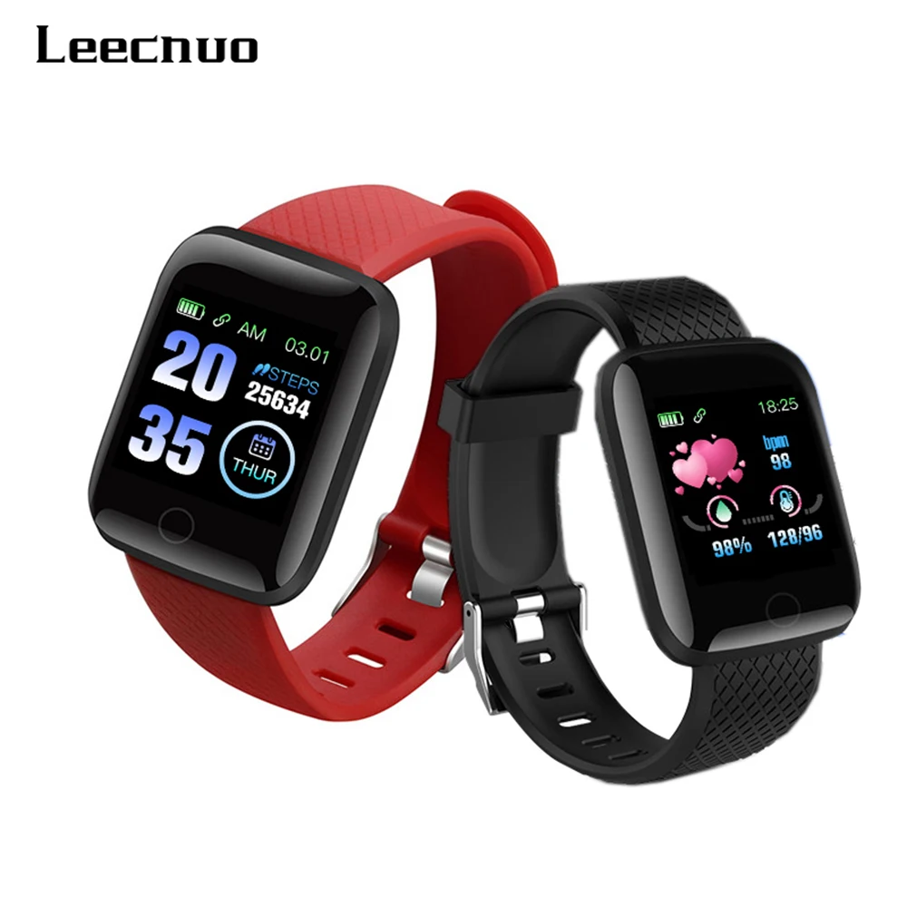 

Rovtop 116 Plus Digital Watch Smart Android Wristband Sports Fitness Blood Pressure Heart Rate Call Message Reminder Pedometer