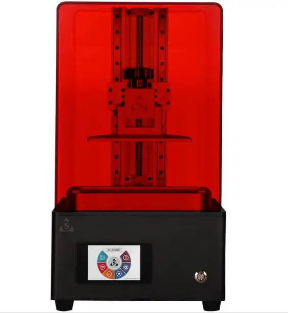 Cheap double track rail X-CUBE LCD 3D printer SLA UV curing photosensitive resin Printing Size 120X60X200MM