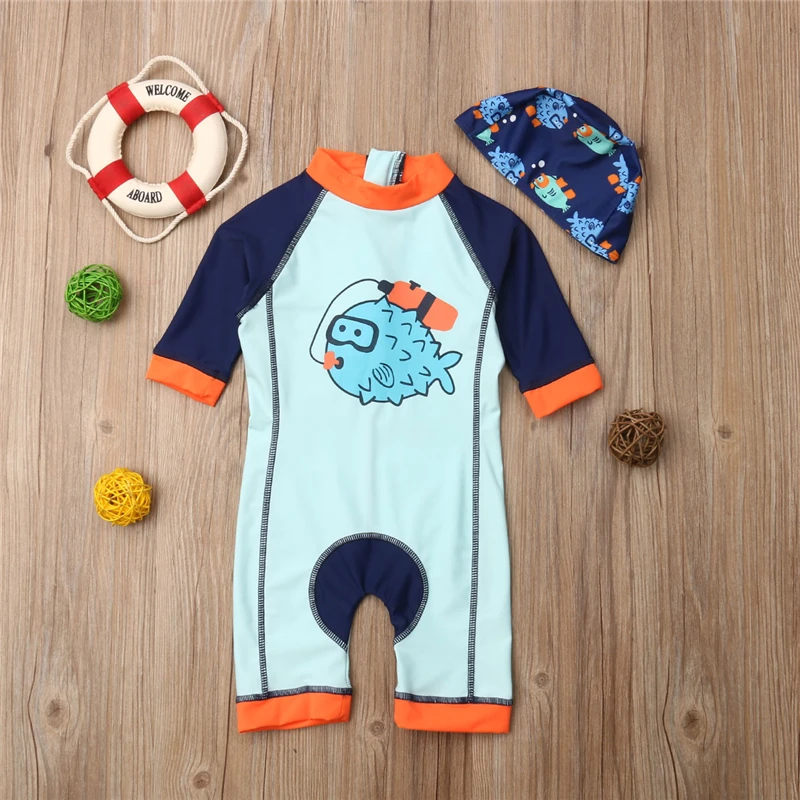 UPF50+ детская одежда для купания; цельный купальный костюм; одежда для плавания для мальчиков и девочек; детская Солнцезащитная Спортивная пляжная одежда; детский купальник