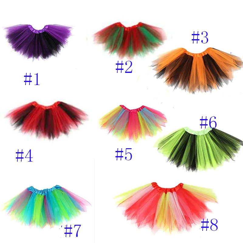 Meninas do Bebê Halloween Natal Tutu Saia Tutus Partido Pricess Pettiskirt Meninas Dança Roupas New 2 Cheap Saias