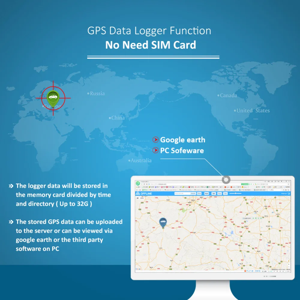 2G-GSM-Vehicle-GPS-Tracker-LBS-Wifi-GPS-Location-Magnet-Waterproof-TK20-Rechargable-20000mAh-Data-Logger