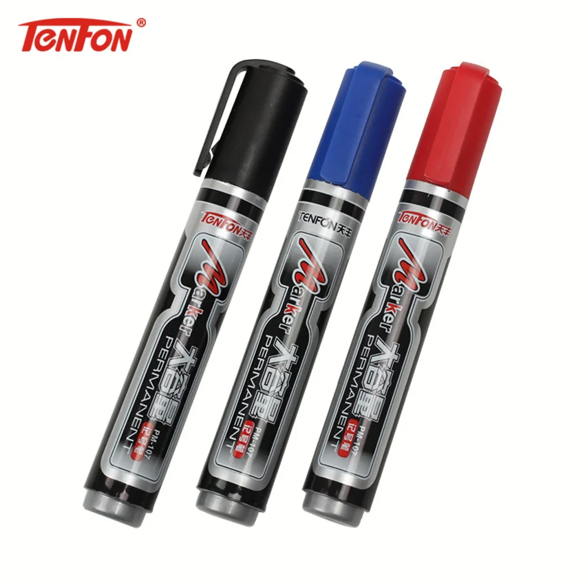 

TENFON Marker Pens Good Waterproof Ink Pen Markers for Stationery School Supplies 3 Color Available PM-107