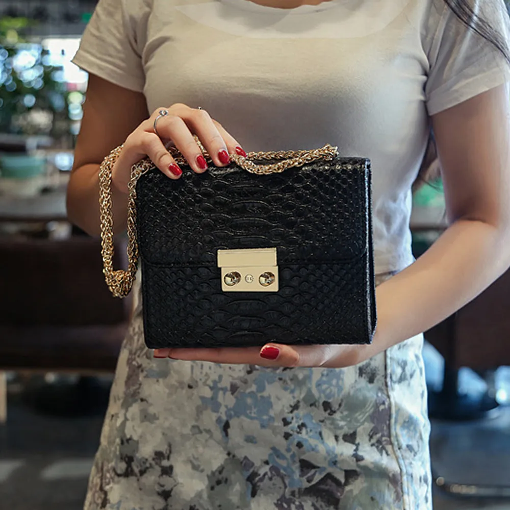 Aelicy luxury NEW Crocodile Grain Patent Leather Crossbody Bags For Women Shoulder Bag Ladies Handbags Bolsa Feminina Sac A Main