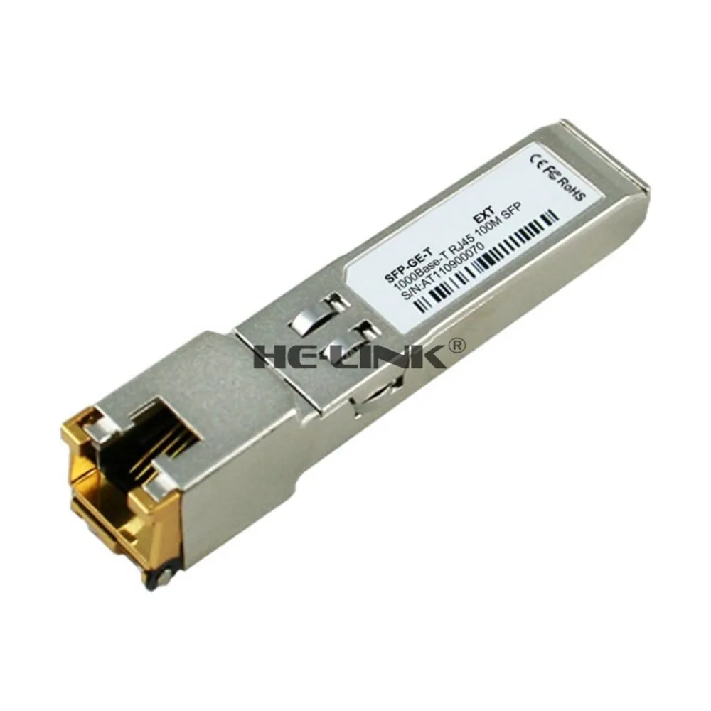 SFP-GE-T-1000Base-T для программирования в производственных условиях RJ45 100 m(совместим с Cisco