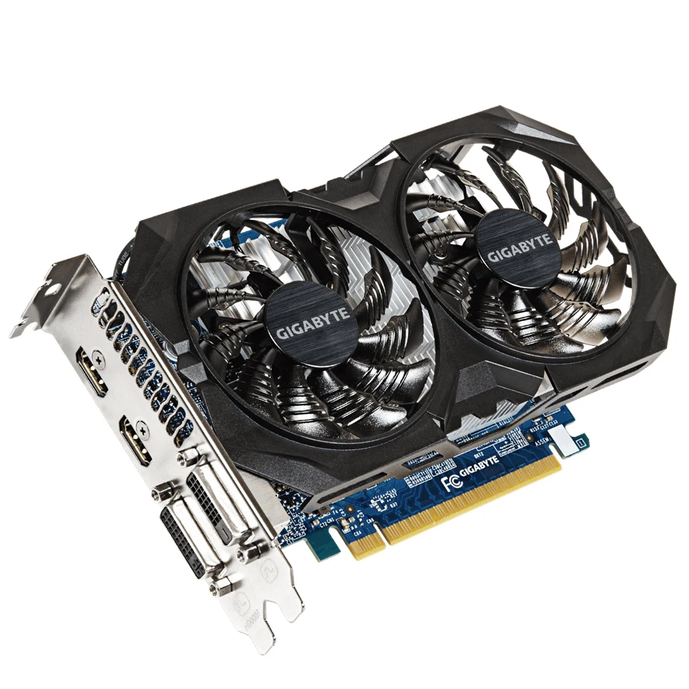 Графическая карта Gigabyte NVIDIA GeForce GTX 750 Ti GV N75TOC2 2GI с графическим процессором 2 ГБ GDDR5