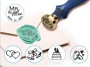 

Customizable Wedding Design Wax Seal Stamp