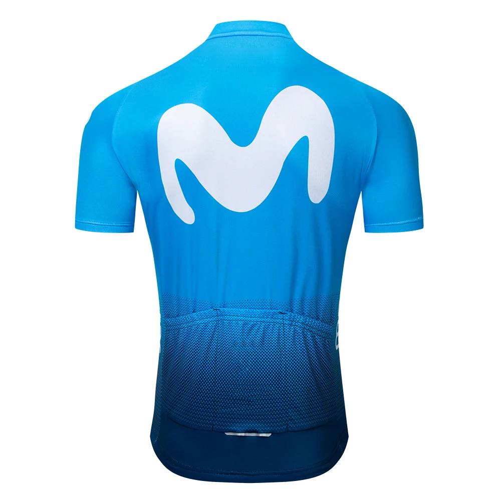 2019 Movistar Велоспорт Джерси Лето Одежда для велосипедных гонок Ropa Ciclismo короткий