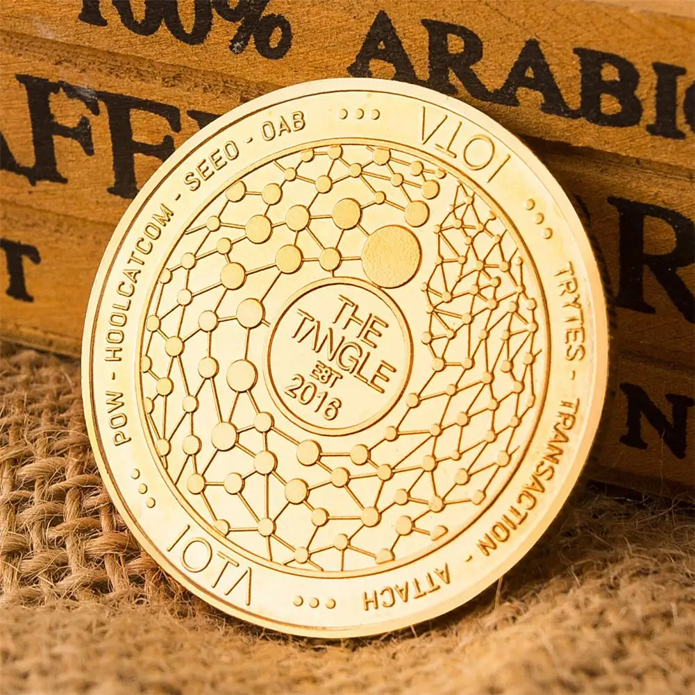 IOTA Virtual Digital Un-currency Bitcoin Embossed Three-dimensional Commemorative Coin Best Gift