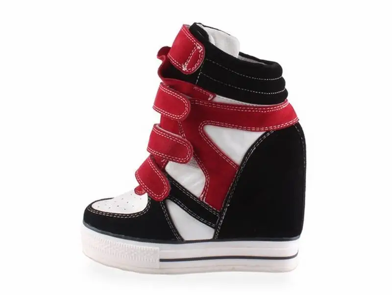 Cyabmoz/Женская обувь; обувь из натуральной кожи на высоком каблуке; обувь на платформе, увеличивающая рост; разноцветные женские туфли; zapatos mujer - Цвет: picture 12cm