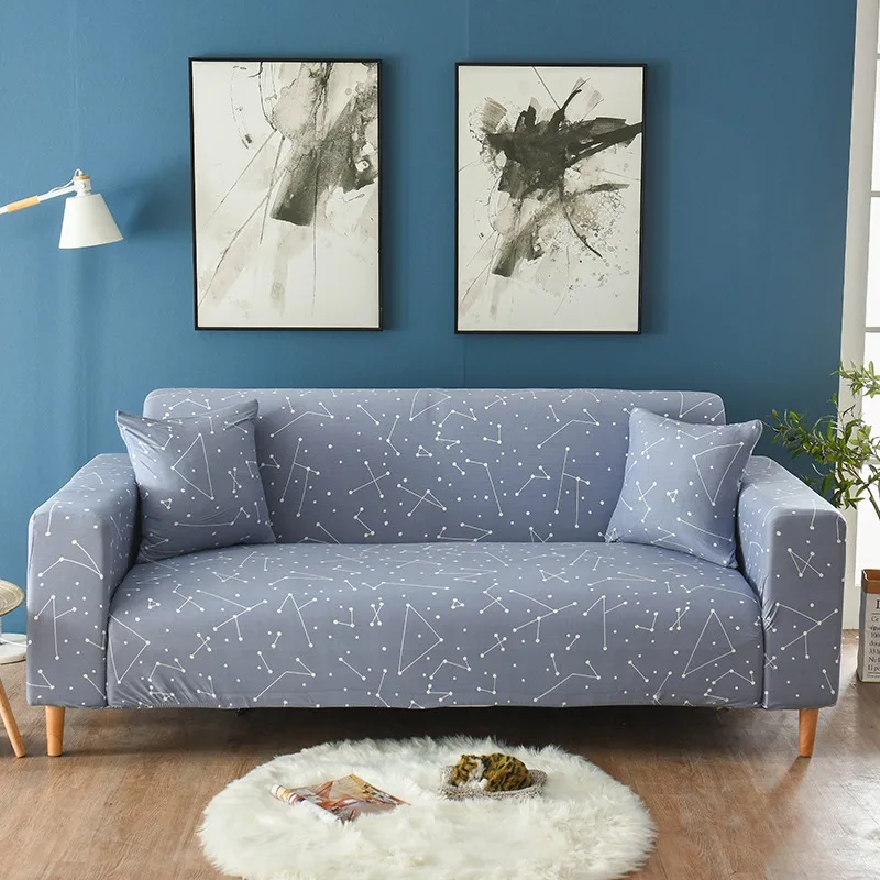1 шт. чехол для дивана спандекс для гостиной геометрический чехол для дивана эластичный чехол для дивана угловой l-образный секционный диван - Цвет: Pale Aqua
