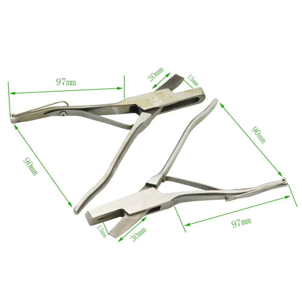1 шт. v-образные u-образные плоскогубцы из нержавеющей стали, ушные плоскогубцы, ушные плоскогубцы с зажимом, маркеры для свиней, легко носить с собой и работать
