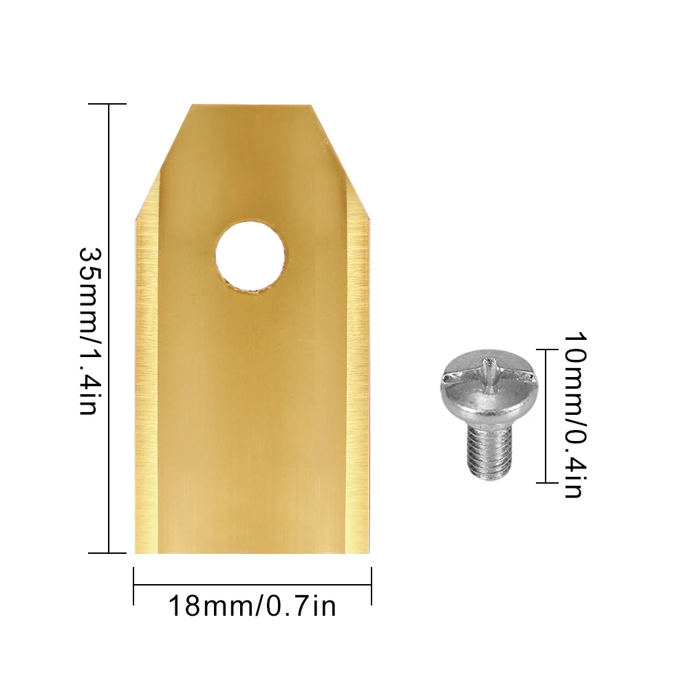 30 шт. Титан покрытием газонокосилка с винтами для Husqvarna Automower 0,45 мм 0,6 мм 0,75 мм сад фрезерный резец лезвий