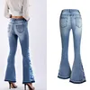 LOGAMI-jean pour femmes, pantalon en denim vintage avec broderie de fleurs, slim, taille 4XL, grande taille ► Photo 3/6