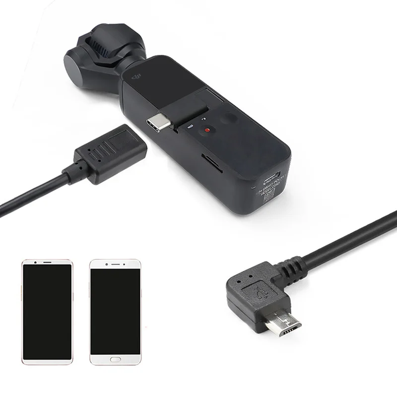 

For DJI OSMO Pocket Camera 30cm Extension Cable Phone Type-C Micro USB Data Cable Charging Line FOR DJI OSMO Pocket Accessories