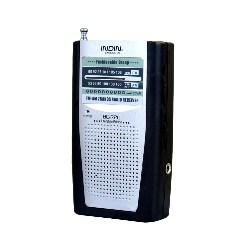 BC-R20 мини портативный AM/FM приемник карманная антенна радио встроенный динамик Прямая поставка