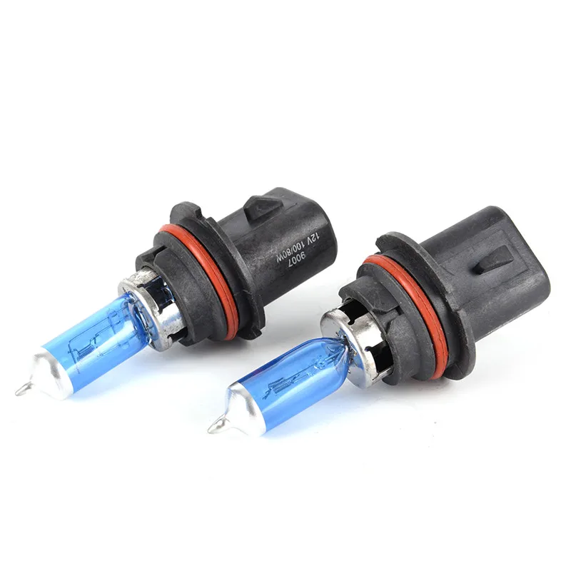 2 шт./лот 12V 100/80W HB5 9007 супер белый автомобиль темно-синий Стекло альтернатива галогенным лампам на автомобильные лампы фары