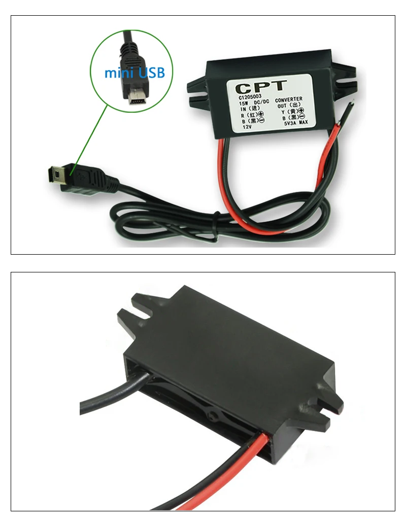DC-DC автомобильный преобразователь напряжения 12 В до 5 В пост Шаг вниз gps понижающий модуль Mini USB Выход