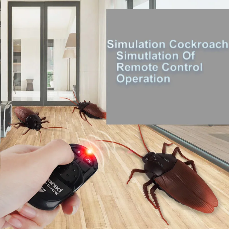 

Tricky Toys High Simulation Animal Remote Control Cockroach Infrared Remote Control Toys For Gift FSWOB