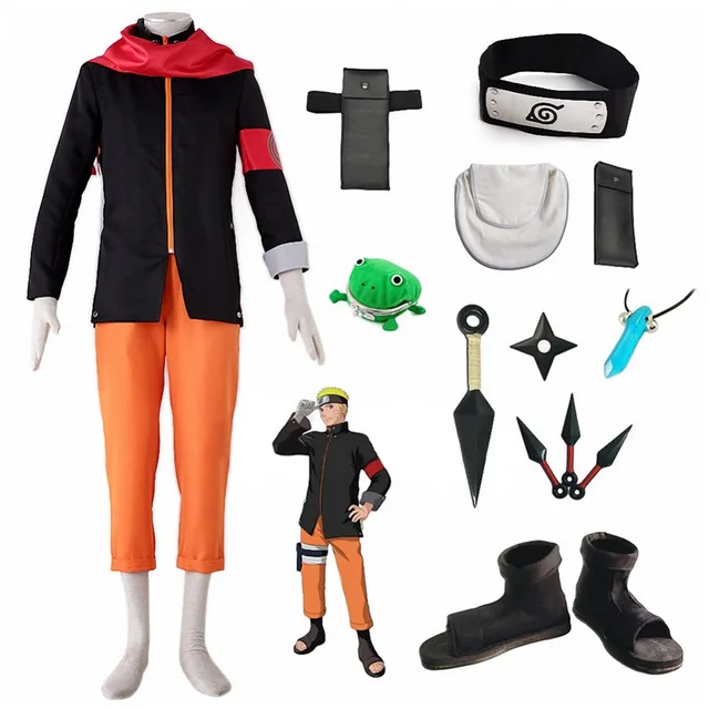 Naruto Cosplay Uzumaki Naruto Cosplay Cotume Outfit Adult Kids Children