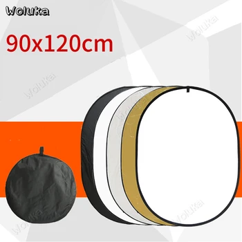 

90*120CM 5 in 1 Portable Foldable Studio Photo Collapsible board Photographic Lighting Reflector with Carrying Bag CD05 T10