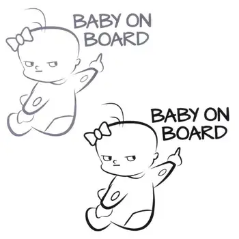 

Waterproof Baby On Board Car Stickers Safety Warning Sticker Decal Car Styling Accessories Decoration Keep Distance Protect Kids
