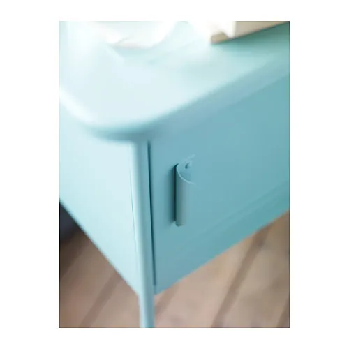 stuk turquoise kleur nachtkastje met castors hole|steel bollardsteel - AliExpress