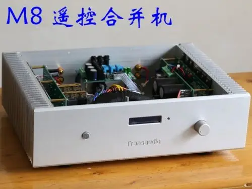Finished-HIFI-MJL4281-MJL4302-remote-Stereo-amplifier-base-on-MBL80-Circuit