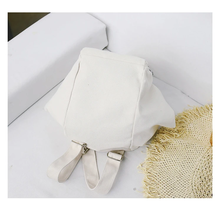 Menghuo Solid Color Multifunctional Bag Canvas Backpack Women Mochila School Bag for Travel Backpacks School Backpack for Girls (51)