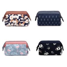 2019 Printing Makeup Bags Bath Cosmetic Bag Women Make Up Case Travel Zipper Makeup Beauty Wash Organizer Toiletry Storage Kit women travel cosmetic bag fashion diamond lattice zipper make up bag wash kit bags makeup organizer storage beauty toiletry case