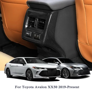 

QCBXYYXH Car Styling ABS Chrome Car Rear Air Hood Cover Internal Decorations Sequins Car Stickers For Toyota Avalon XX50 2019