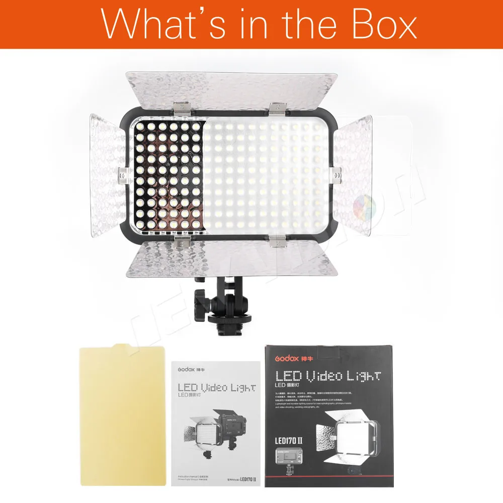 Godox LED170 II LED170II Горячий башмак крепление непрерывное портативное видео