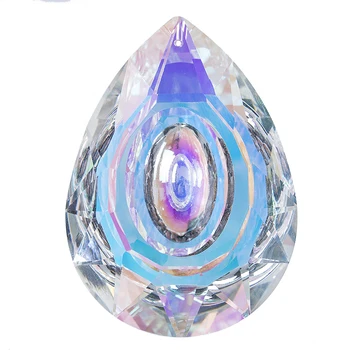 

89mm Rainbow Maker Teardrop Glass Crystal Chandelier Pendant Parts Suncatcher Wedding Home Window Chandelier Decoration Drops