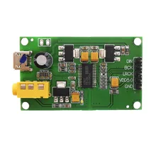 PCM5122 I2S IIS Digital Raspberry Pi DAC Decoder Board para AUX Entrada De Áudio de Saída Analógica