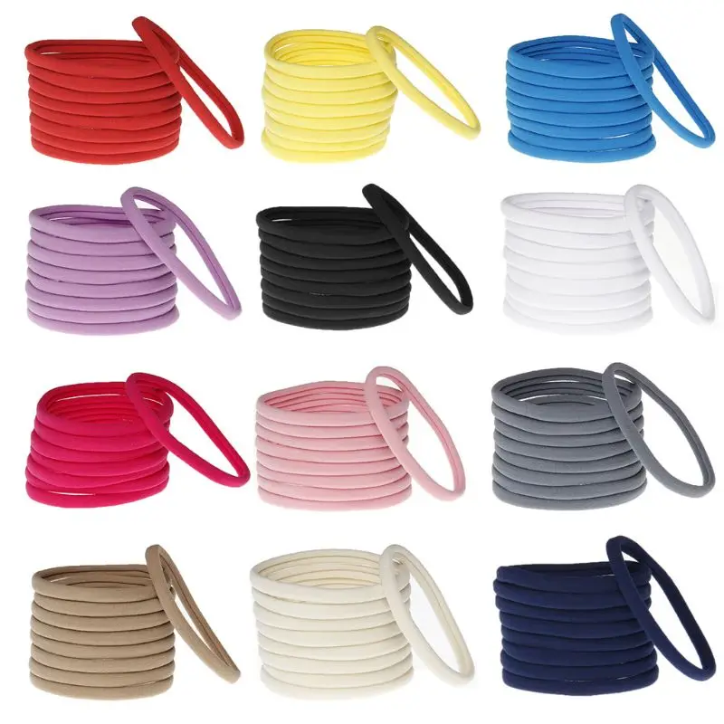 

1PC Baby Girl Elastic Solid Candy Color Hair Band Seamless Skinny Headband Scrunchie